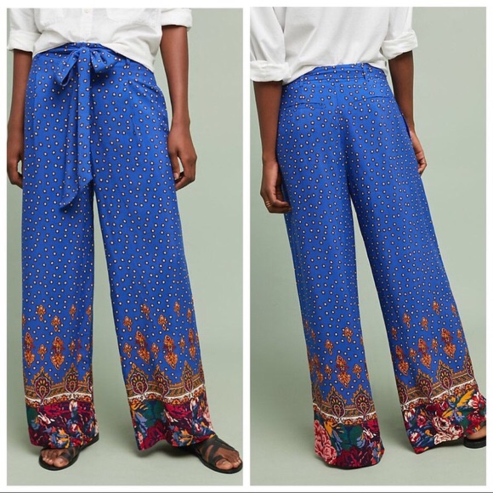 Anthropologie Ett Twa Floral Pants